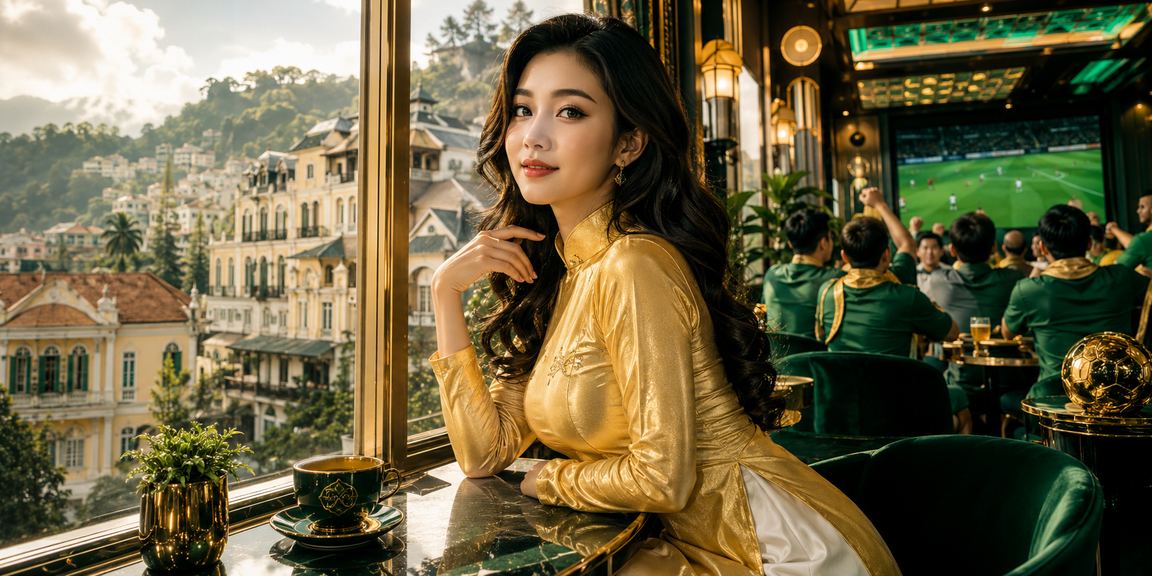 Người chơi bài truyền thống tại Đà Lạt với trang phục áo dài