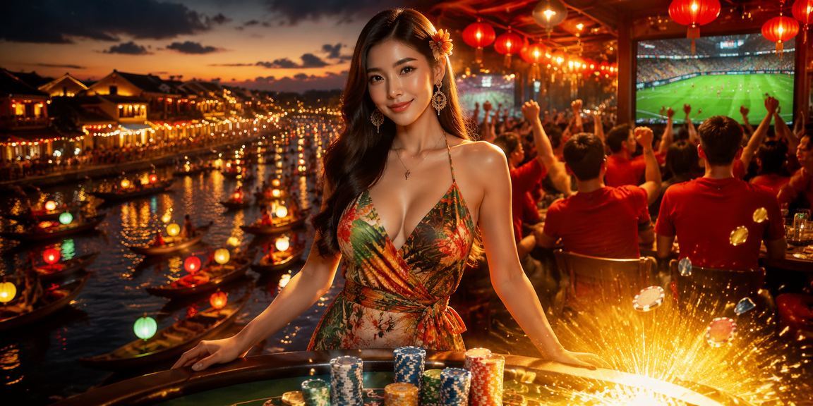 Không khí lễ hội tại Hội An – người dùng tìm kiếm khuyến mãi casino dịp Tết